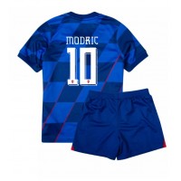 Dětský Fotbalový dres Chorvatsko Luka Modric #10 ME 2024 Venkovní Krátký Rukáv (+ trenýrky)